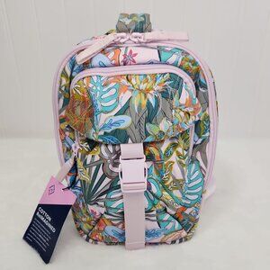 NWT Vera Bradley Women's Cotton Utility Sling Backpack, Rain Forest Canopy